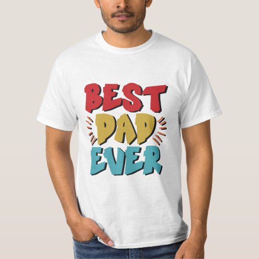 Shirten voor vaders | Beste papa ooit T-shirt (Voorkant)