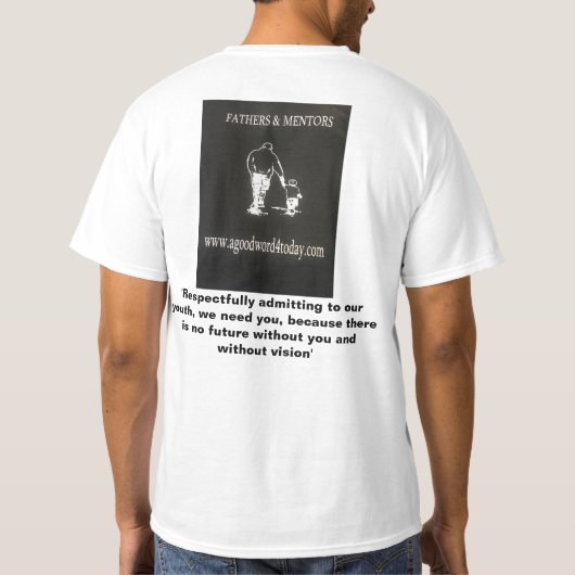 Shirten voor vaders en mentors t-shirt (Achterkant)