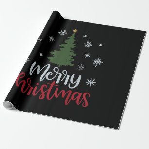 Shirten voor vrolijk kerstfeest voor vrouwen en cadeaupapier