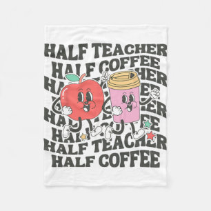 Shirten Vrouwen Half Leraar Half Koffie Terug naar Fleece Deken