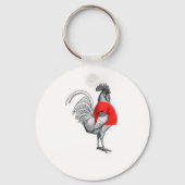 Shirting Encouraged White Text Funny  Sleutelhanger (Voorkant)