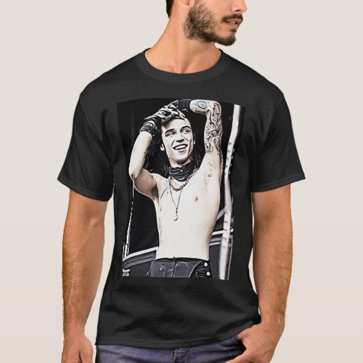Shirtless Andy Biersack T-shirt (Voorkant)