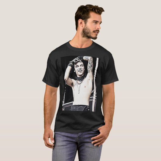 Shirtless Andy Biersack T-shirt (Voorkant volledig)