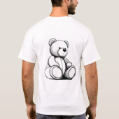 Shirtsy Verano" Minimalistisch T-shirt met teddybe (Achterkant)