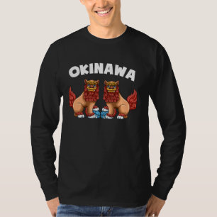 Shisa Dog Guardian Lions Okinawa Japan T-shirt