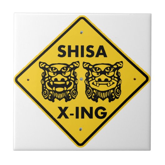 Shisa X-ing Tegeltje (Voorkant)