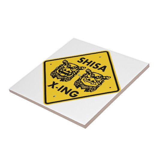 Shisa X-ing Tegeltje (Zijkant)