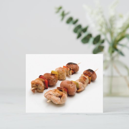 Shish Kebab Briefkaart (Staand voorkant)
