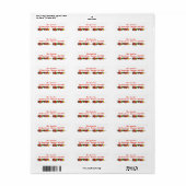 Shish Kebab Vegetable BBQ Picnic Cookout Labels (Full Sheet)
