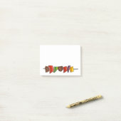 Shish Kebab Veggie Meat Skewer Grilling Cookout Post-it® Notes (Op bureau)