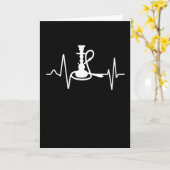 Shisha Hookah Heartbeat Heart Rate EKG Lounge Kaart (Gele Bloem)