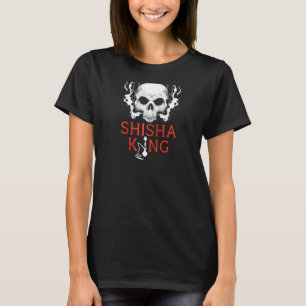 Shisha King Skull Smoker Hookah Water Pipe Narghil T-shirt