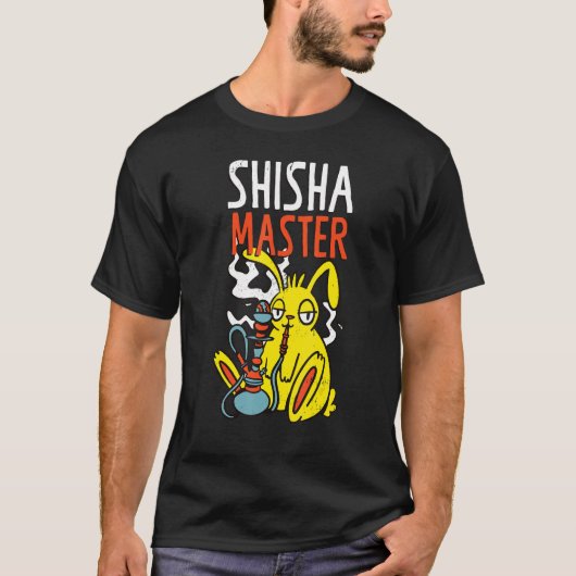 Shisha Master Shisha Hookah Roken T-shirt (Voorkant)