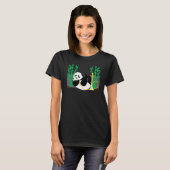 Shisha Panda Hookah Steam Smoking T-shirt (Voorkant volledig)
