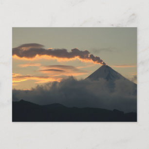 Shishaldin Volcano op Sunset Briefkaart
