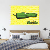 Shishito Chili Pepper Canvas Kunst (Insitu (Slaapkamer))