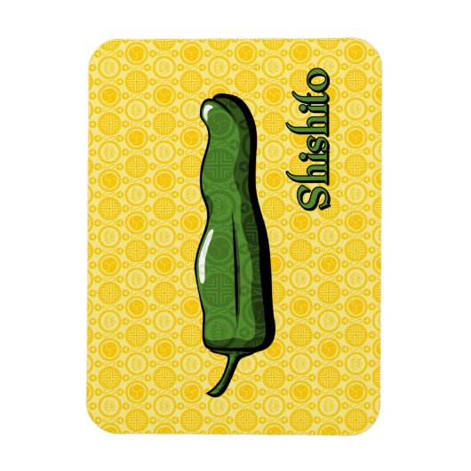 Shishito Chili Pepper Flexible Magnet Magneet (Verticaal)