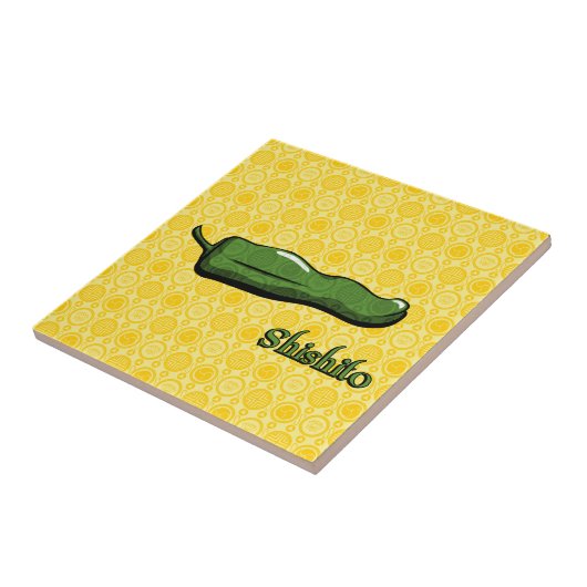 Shishito Chili Pepper Tegel Tegeltje (Zijkant)