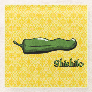 Shishito Chilipeper Glas Onderzetter