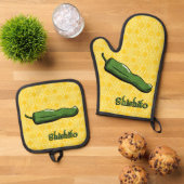 Shishito Chilipeper Ovenwant & Pannenlap Set (Top down)