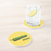 Shishito Chilipeper Zandsteen Onderzetter (Zijkant)