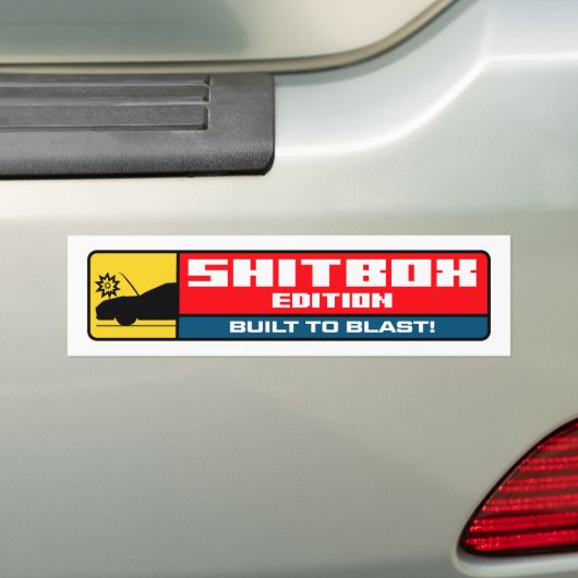 Shitbox Edition - Gebouwd om te ontploffen Bumpersticker (Op auto)