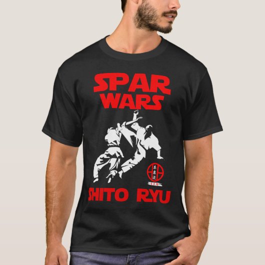 Shito Ryu Karate Kumite Spar Wars Budo T-Shirt (Voorkant)