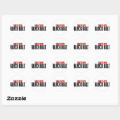 Shito Ryu Zwarte Belt Karate Ronde Sticker (Vel)