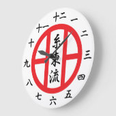 Shitoryu Karate Clock Grote Klok (Hoek)