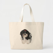 Shitzu Shih Tzu Puppy Dogs Grote Tote Bag (Voorkant)