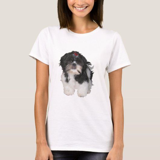 Shitzu Shih Tzu Puppy Dogs T-shirt (Voorkant)