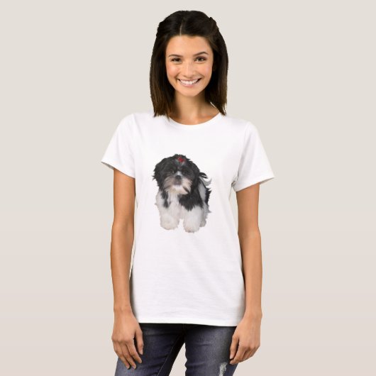 Shitzu Shih Tzu Puppy Dogs T-shirt (Voorkant volledig)