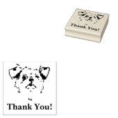 Shitzu thank you! rubberstempel (Gestempeld)