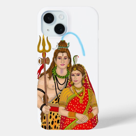 Shiv Parvati Mobile Hoesje (Achterkant)
