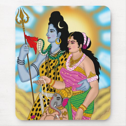 Shiv Parvati Muismat (Voorkant)