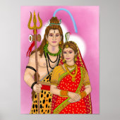 Shiv Parvati-Poster Poster (Voorkant)