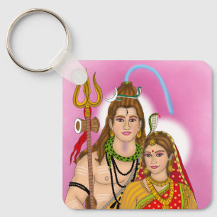 Shiv Parvati Sleutelhanger