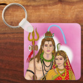 Shiv Parvati Sleutelhanger (Voorkant)