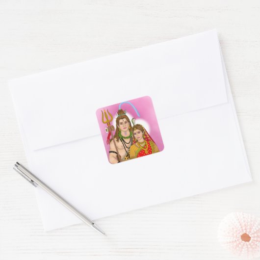 Shiv Parvati Sticker (Envelop)