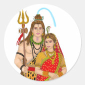 Shiv Parvati Sticker (Voorkant)