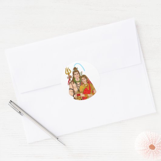 Shiv Parvati Sticker (Envelop)