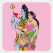 Shiv Parvati Sticker (Voorkant)