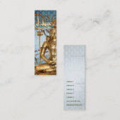 Shiva Blue Damask - Roepenkaart Contactkaartje (Voorkant / Achterkant)