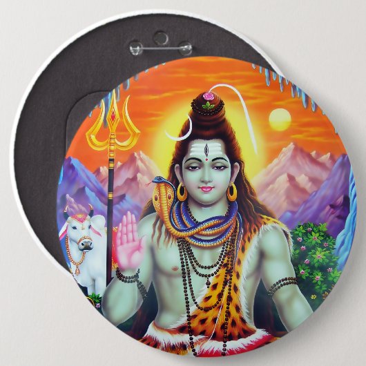 Shiva Button - Versie 4 (Voorkant /achterkant)
