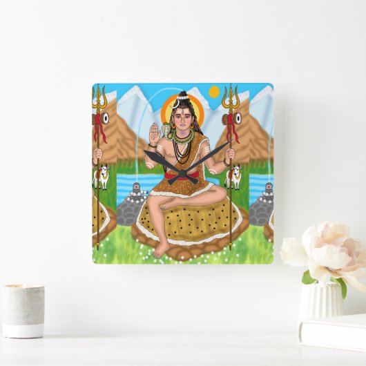 Shiva Clock Vierkante Klok (Huis)
