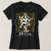 Shiva 'Creator, Maintainer, Destroyer' Hindu Gods T-shirt (Design voorkant)