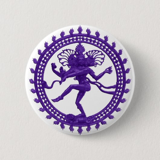 Shiva de Cosmic Dancer Ronde Button 5,7 Cm (Voorkant)