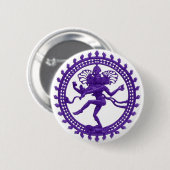 Shiva de Cosmic Dancer Ronde Button 5,7 Cm (Voorkant /achterkant)
