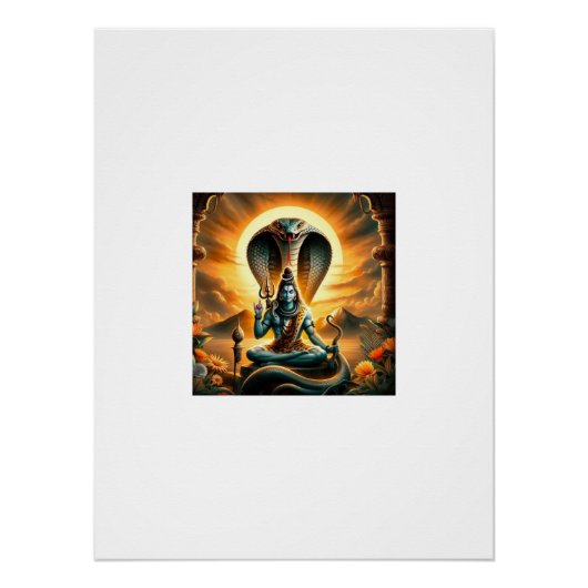 Shiva: De kosmische balans Perfect Poster (Voorkant)