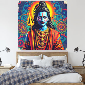 SHIVA DE VERNIETIGER-5 CANVAS AFDRUK